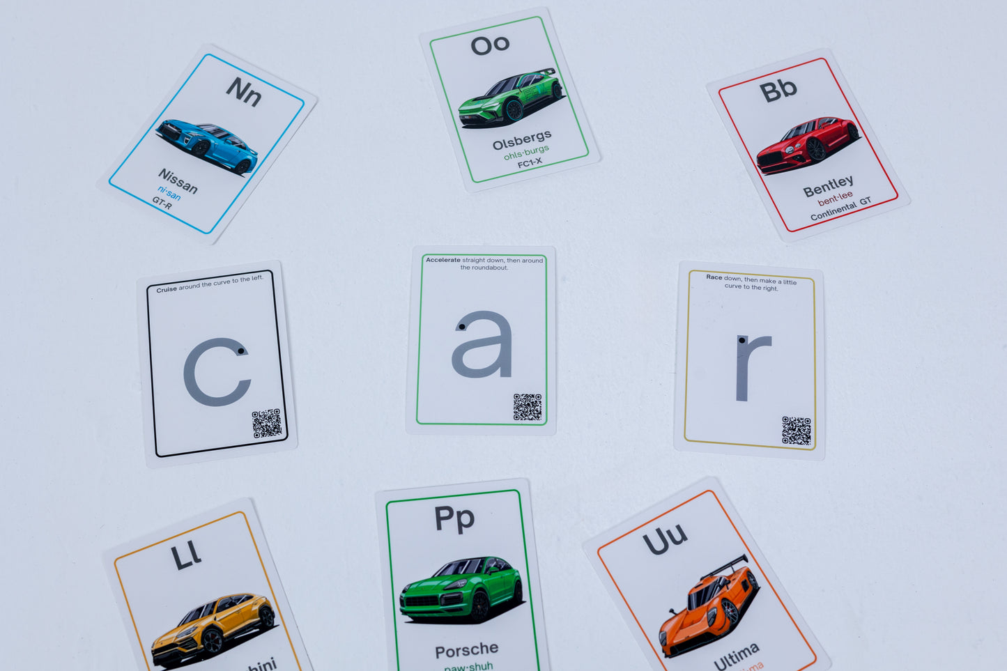 ABC Luxury Vehicle Flash Cards